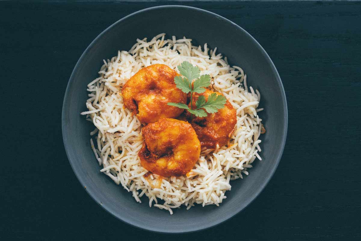Moplah Shrimp Biryani Faces Places and Plates