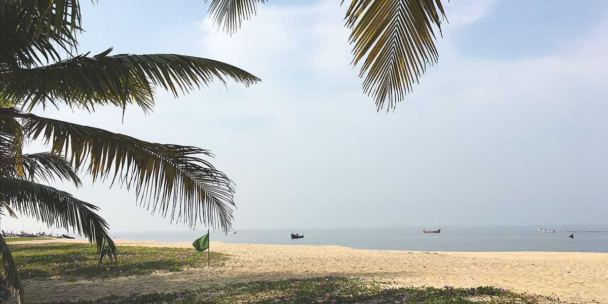 a sandy beach