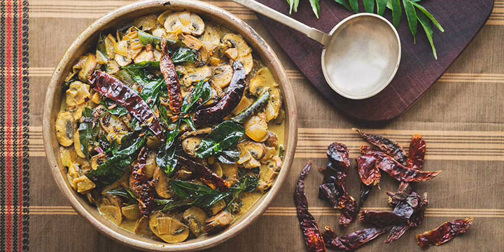 food in a gold bowl